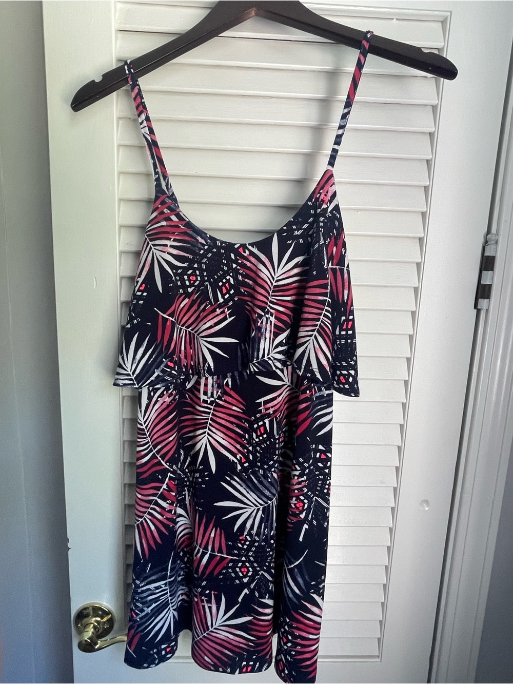 Express Tropical Print Flowy Dress 🌴